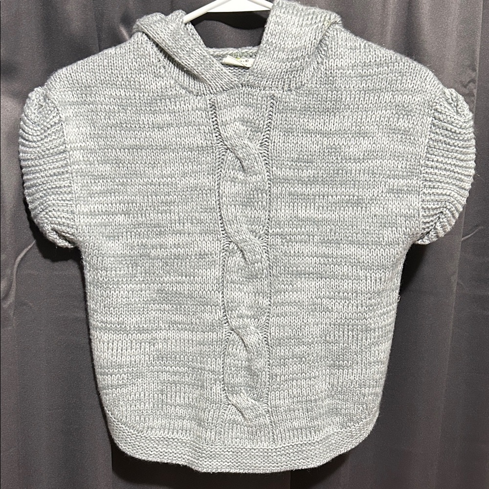 Crazy 8 Light Gray Cowl Neck Sweater